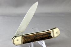 HUBERTUS Automatic with Spear Blade, Stag Handles, Mint Knife, Never Carried or Used, Free Shipping HUBERTUS Automatic with Spear Blade, Stag Handles, Mint Knife, Never Carried or Used, Free Shipping