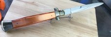 Italian Acrylic 15 inch Swivel, Falcon Badge dagger blade 