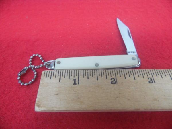 VINTAGE PROVIDENCE CUTLERY CO.USA CELLULOID TIP BOLSTERS 1 BLADE CARBON PEN KNIFE FROM STORAGE