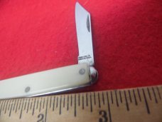 VINTAGE PROVIDENCE CUTLERY CO.USA CELLULOID TIP BOLSTERS 1 BLADE CARBON PEN KNIFE FROM STORAGE