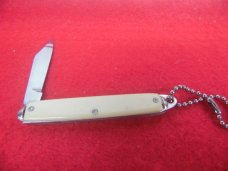VINTAGE PROVIDENCE CUTLERY CO.USA CELLULOID TIP BOLSTERS 1 BLADE CARBON PEN KNIFE FROM STORAGE