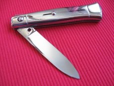 Vintage Italian All Metal Button Open/Close STILETTO Knife - Mint !