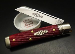 Great Eastern Cutlery Northfield UN-X-LD #49 Freedom Sheepsfoot Garnet Jigged Bone GEC 493121
