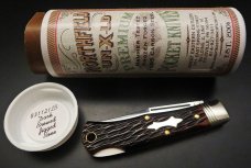 Great Eastern Cutlery #83 Tascosa Lockback Dark Brewed Jigged Bone GEC 831121LB Great Eastern Cutlery #83 Tascosa Lockback Dark Brewed Jigged Bone GEC 831121LB