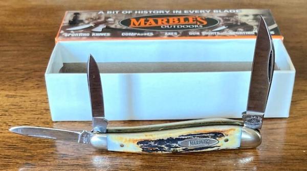 Marble's MSA 2001 Stag Wharncliffe Whittler NIB/NOS Marble's MSA 2001 Stag Wharncliffe Whittler NIB/NOS