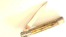 VINTAGE STILETTO B Rostfrei (rust free). 4.78" Stag Antler/ 3.78" BLADE Stiletto Auto Knife VINTAGE STILETTO B Rostfrei (rust free). 4.78" Stag Antler/ 3.78" BLADE Stiletto Auto Knife