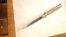 VINTAGE STILETTO B Rostfrei (rust free). 4.78" Stag Antler/ 3.78" BLADE Stiletto Auto Knife VINTAGE STILETTO B Rostfrei (rust free). 4.78" Stag Antler/ 3.78" BLADE Stiletto Auto Knife
