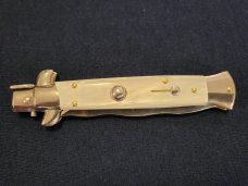 *NOS* Frank Beltrame ITALIAN 9" WHITE PEARLEX Stiletto w/KRISS Blade *NOS* Frank Beltrame ITALIAN 9" WHITE PEARLEX Stiletto w/KRISS Blade