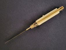 *NOS* Frank Beltrame ITALIAN 9" WHITE PEARLEX Stiletto w/KRISS Blade *NOS* Frank Beltrame ITALIAN 9" WHITE PEARLEX Stiletto w/KRISS Blade