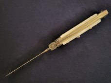 *NOS* Frank Beltrame ITALIAN 9" WHITE PEARLEX Stiletto w/KRISS Blade *NOS* Frank Beltrame ITALIAN 9" WHITE PEARLEX Stiletto w/KRISS Blade