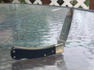 Schrade Old Timer 5OT Bruin with Canyon Blue Richlite Handles