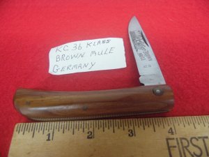 KC 36 BROWN MULE KISSING CRANE SODBUSTER WOOD SCALE USED LITTLE IF EVERYR UNKNOWN