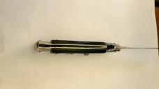 VINTAGE ITALIAN STILETTO SWITCHBLADE/ 4.75" ACRYLIC HANDLE/ SWING GUARD RELEASE AUTO KNIFEBLADE