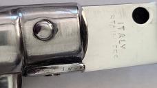 VINTAGE ITALIAN STILETTO SWITCHBLADE/ 4.75" ACRYLIC HANDLE/ SWING GUARD RELEASE AUTO KNIFEBLADE