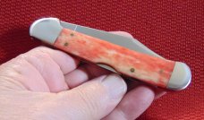  1998 CASE XX USA LONG TAIL C 2 DOTS  61549L SS SMOOTH RED APPALOOSA  BONE COPPERLOCK 