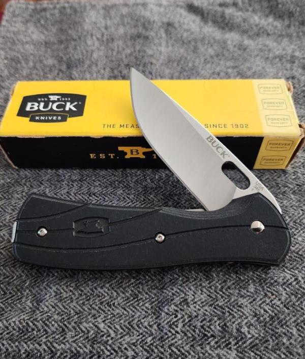 2011 Buck Vantage Select Large Liner lock 0345BKSWM. 420HC SS. Paperstone handles 2011 Buck Vantage Select Large Liner lock 0345BKSWM. 420HC SS. Paperstone handles
