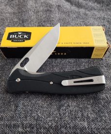 2011 Buck Vantage Select Large Liner lock 0345BKSWM. 420HC SS. Paperstone handles 2011 Buck Vantage Select Large Liner lock 0345BKSWM. 420HC SS. Paperstone handles