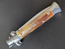 FRANK BELTRAME 23CM 9" DAGGER AUTO IN BRAZILIAN HONEY HORN...NEW FRANK BELTRAME 23CM 9" DAGGER AUTO IN BRAZILIAN HONEY HORN...NEW