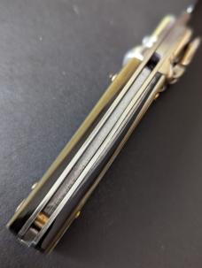 NIB AGA CAMPOLIN 6"-15CM SLIMLINE IN BRAZILIAN HORN NIB NIB AGA CAMPOLIN 6"-15CM SLIMLINE IN BRAZILIAN HORN NIB