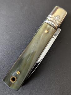 NIB AGA CAMPOLIN 6"-15CM SLIMLINE IN BRAZILIAN HORN NIB NIB AGA CAMPOLIN 6"-15CM SLIMLINE IN BRAZILIAN HORN NIB