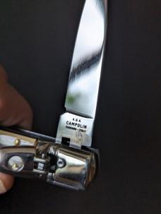 NIB AGA CAMPOLIN 6"-15CM SLIMLINE IN BRAZILIAN HORN NIB NIB AGA CAMPOLIN 6"-15CM SLIMLINE IN BRAZILIAN HORN NIB