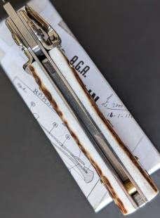 AGA CAMPOLIN MINI DOMINUS IN STAG HORN NIB AGA CAMPOLIN MINI DOMINUS IN STAG HORN NIB