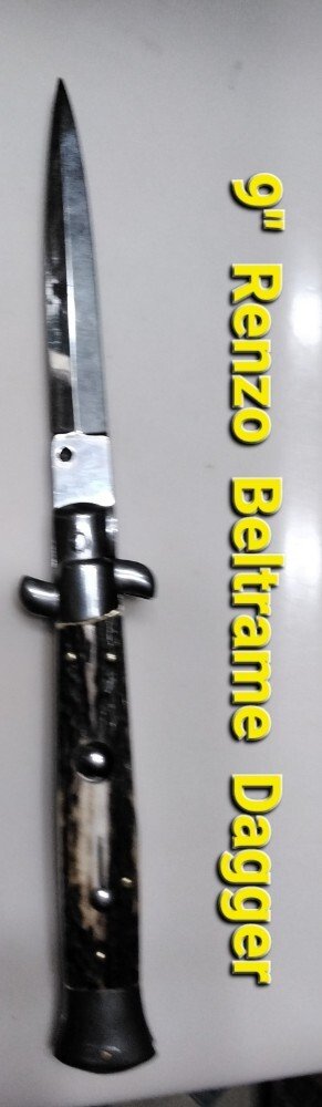 9.0" Renzo Beltrame Switchblade Stag Horn