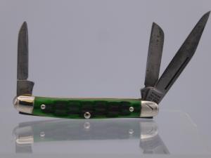 Schrade Walden 108OT with Apple Green Jigged Bone Handles