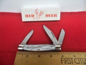 RED DEER PEARL DESIGN STOCKMAN IN BOX YR.UNKNOWN UNUSED FROM STORAGE 
