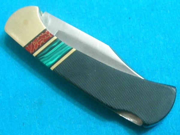 BUCK 112 2 DOT CUSTOM RED GOLD GREEN STONE MICARTA LOCKBACK FOLDING HUNTER POCKET KNIFE KNIVES BUCK 112 2 DOT CUSTOM RED GOLD GREEN STONE MICARTA LOCKBACK FOLDING HUNTER POCKET KNIFE KNIVES