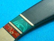 BUCK 112 2 DOT CUSTOM RED GOLD GREEN STONE MICARTA LOCKBACK FOLDING HUNTER POCKET KNIFE KNIVES BUCK 112 2 DOT CUSTOM RED GOLD GREEN STONE MICARTA LOCKBACK FOLDING HUNTER POCKET KNIFE KNIVES
