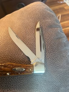 1940/64 CASE XX 6265SAB Second Cut Green Bone Handle Folding Hunter Very Rare With Two Blades