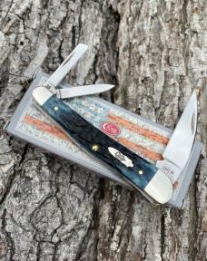 CASE XX 2020 BLUE DENIM BONE SEAHORSE WHITTLER