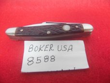 BOKER USA 8588 UNUSED BONE STOCKMAN A FEW YEARS OLD BOKER USA 8588 UNUSED BONE STOCKMAN A FEW YEARS OLD
