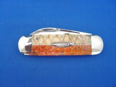 Case XX Classic Sunfish/Toenail Sectioned Handle Prototype Apple/Tiger Coral 1 of 1 Knife Case XX Classic Sunfish/Toenail Sectioned Handle Prototype Apple/Tiger Coral 1 of 1 Knife