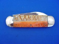 Case XX Classic Sunfish/Toenail Sectioned Handle Prototype Apple/Tiger Coral 1 of 1 Knife Case XX Classic Sunfish/Toenail Sectioned Handle Prototype Apple/Tiger Coral 1 of 1 Knife