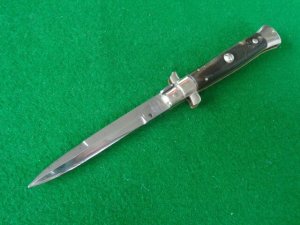c.1950's EIG CUTLERY ITALY 20cm PICK LOCK Stiletto HORN 