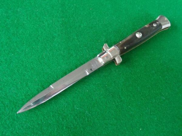 c.1950's EIG CUTLERY ITALY 20cm PICK LOCK Stiletto HORN c.1950's EIG CUTLERY ITALY 20cm PICK LOCK Stiletto HORN