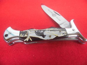UNITED UC93 PICTURE OF BLACK BEAR 4-3/4" LOCKBACK KOREA UNUSED STORAGE FIND YEAR UNKNOWN 