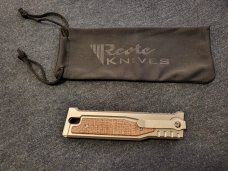 *NIB* REATE EXO-M GRAVITY OTF KNIFE w/BURLAP MICARTA TITANIUM HANDLE *NIB* REATE EXO-M GRAVITY OTF KNIFE w/BURLAP MICARTA TITANIUM HANDLE