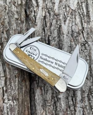 CASE XX 2013 VAULT ANTIQUE SMOOTH BONE SEAHORSE WHITTLER