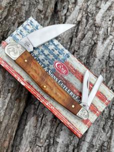 CASE XX ** SFO 2018 ORANGE CURLY OAK SCROLLED SEAHORSE WHITTLER