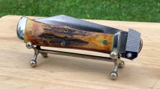 Jaeger Bros Aerial Knife CC , stag scales 