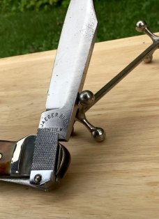 Jaeger Bros Aerial Knife CC , stag scales 