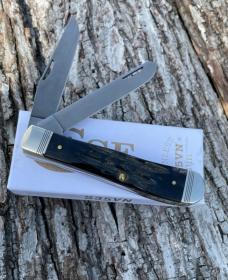 CASE XX ** 2023 JIGGED S35VN STEEL BUFFALO HORN TRAPPER CASE XX ** 2023 JIGGED S35VN STEEL BUFFALO HORN TRAPPER