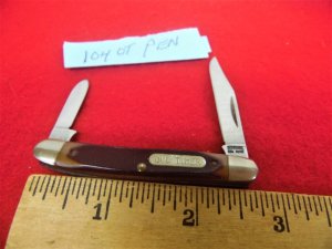 VINTAGE SCHRADE USA OLD TIMER 104OT 2-3/4" PEN KNIFE FROM STORAGE VERY GOOD