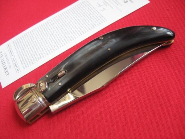 Quality Italian Unique Mechanism LEPRE Brazilian Horn Knife Limited Edition 2015 MANIAGO ITALY Quality Italian Unique Mechanism LEPRE Brazilian Horn Knife Limited Edition 2015 MANIAGO ITALY