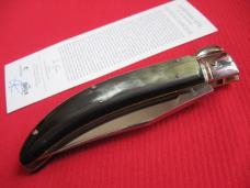 Quality Italian Unique Mechanism LEPRE Brazilian Horn Knife Limited Edition 2015 MANIAGO ITALY Quality Italian Unique Mechanism LEPRE Brazilian Horn Knife Limited Edition 2015 MANIAGO ITALY