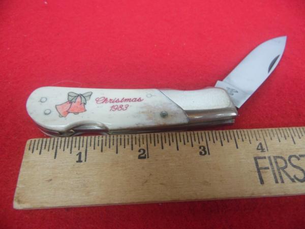 VINTAGE FROST 1983 CHRISTMAS LOCKBACK 3-1/2" SMOOTH BONE