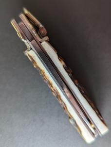 AGA CAMPOLIN MINI DOMINUS IN STAG HORN NIB AGA CAMPOLIN MINI DOMINUS IN STAG HORN NIB
